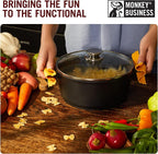 Monkey Business Farfalloni-Shaped Pot Holders – Mini Silicone Pinch Mitts | Fun - Image 3