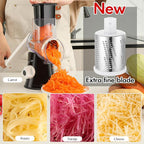 Ourokhome Rotary Cheese Grater Hand Crank, Kitchen Shredder Speed Mandolin - Image 4