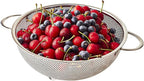 3-Piece Stainless Steel Mesh Micro-Perforated Strainer Colander Set - Image 4