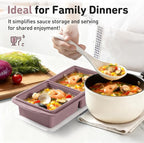 Silicone Freezer Tray with Lid Soup Freezer Container Molds with Steel - Image 8