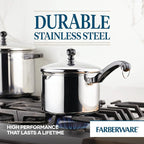 Farberware Classic Stainless Steel 3-Quart Covered Straining Saucepan - Image 8