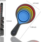 Collapsible Silicone Soft Measuring Cups and Measuring Spoons, 8 pieces - Image 3