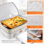 Lifewit Insulated Double Decker Casserole Carrier, Lasagna Lugger Holder - Image 4