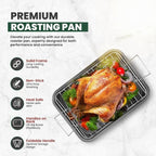 Large Roasting Pan With Rack 12” X 16” - Image 2