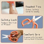 Baby Food Scissors with Travel Case, Ceramic Food Scissors Kids, Toddler - Image 3
