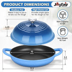 Bread Dutch Oven for Sourdough Baking, Joyfair Enameled Cast Iron Dutch Oven Pot - Image 7