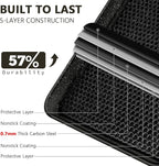 Wildone 2 Pack Half Sheet Baking Pans, Honeycomb Embossed Nonstick Baking Sheet - Image 3