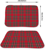 Christmas Dish Drying Mat 18 x 24 inch Red Buffalo Plaid Decorative Drying Mats - Image 2