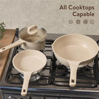 CAROTE 10Pcs Pots and Pans Set Nonstick, Induction Cookware Sets, NonStick - Image 6