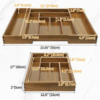 Luxury Acacia Kitchen Drawer Organizer - Image 5