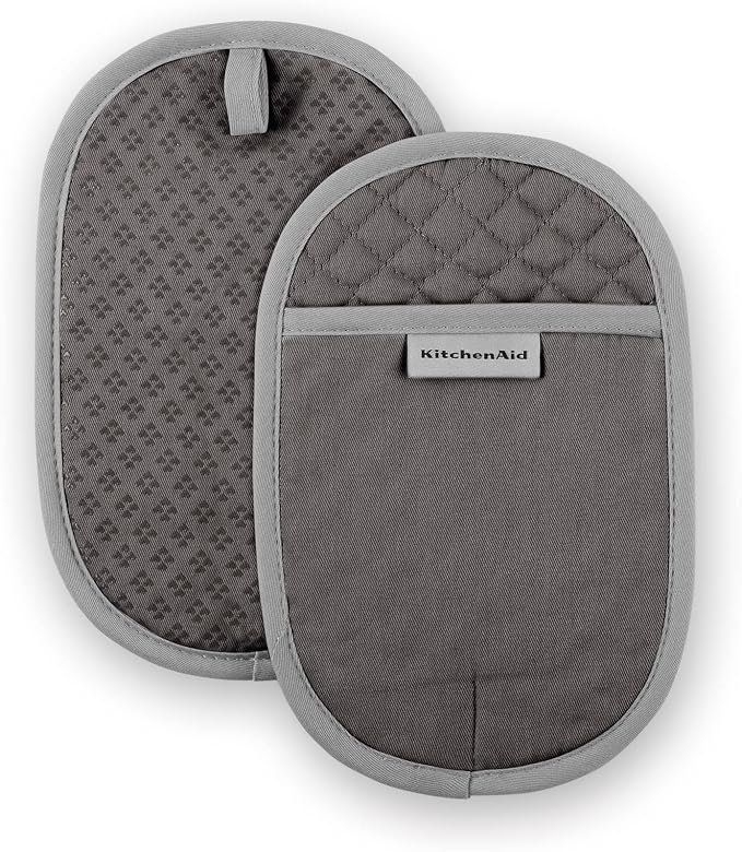 KitchenAid Asteroid Pot Holder 2-Pack Set, Charcoal Grey by KitchenAid