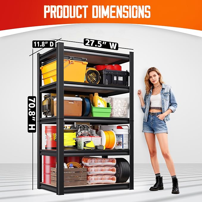 71" H-28 W-12 D Garage Shelving - Image 3