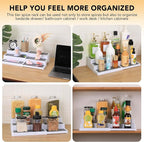 CiWiVOKi 3-Tier Expandable Spice Rack, Plastic Spice Rack Organizer - Image 7