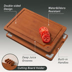 3 Packs Bamboo Cutting Board Set - Image 4