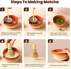 Matcha Whisk Set, Ceramic Matcha Kit Desert Style, Matcha Whisk and Bowl - Image 6