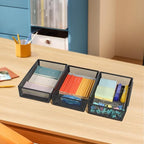Mesh Tray Silverware Drawer Organizer, Utensil Cutlery Tray Office Supplies - Image 5