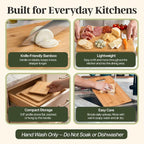 Totally Bamboo 3-Piece Cutting Board Set, Bamboo Wood Cutting Boards - Image 4