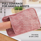 4Pcs Heat Resistant Oven Mitts & Potholders, Flexible Kitchen Accessories - Image 6