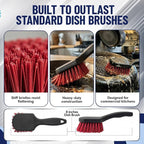 8 Inch Pot & Dish Kitchen Scrub Brush - Image 5
