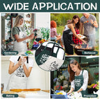 Jeyiour 3 Pack Funny Cooking Aprons Women Oil-proof Kitchen Aprons - Image 6