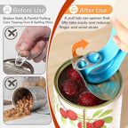 2 Pack 2-IN-1 Ring Pull Can Opener and Canning Jar Opener - Image 3