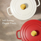 CAROTE Enameled Cast Iron Dutch Oven Pot - Image 6