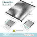 Ohuhu Sink Drying Rack, 20.5" W x 16.1" L Over Sink Roll-Up Dish Drainer - Image 9