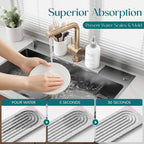 Stone Faucet Mat for Kitchen Sink, Diatomite Stone Drying Mat for Kitchen - Image 5