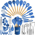Kaluns 50 PCS Silicone Kitchen Utensils Set Complete Kitchen Set by Kaluns%C2%AE