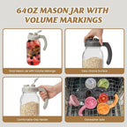 Soligt Glass Mason Jar Pitcher - Image 4