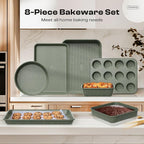 12-Piece Nonstick Baking Set, Non-Toxic Bakeware Sets - Image 8