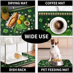 St Patricks Day Drying Mat for Kitchen Counter Shamrock Dish Drying Mats Lucky - Image 7