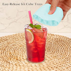 2 Pack Cylinder Silicone Ice Cube Molds, Easy-Release Ice Cube Trays - Image 3
