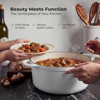 Zulay Kitchen 5 Quart Enameled Cast Iron Dutch Oven Pot - Image 7