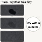 NiuYichee 2 Pcs Water Absorbing Stone Trays, Kitchen/Bathroom Sink Soap Dish - Image 6