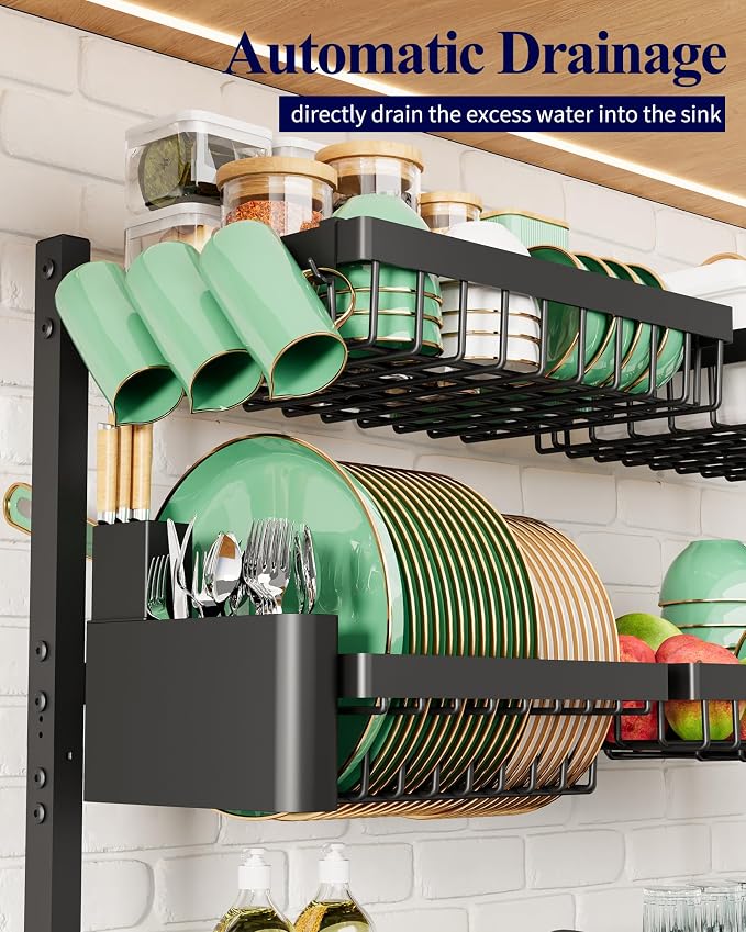 Kitsure Over The Sink Dish Drying Rack - Image 6