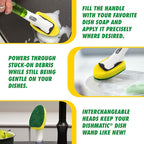 Libman Dishmatic I-Stand Dish Wand Kit, Kitchen Cleaning Scrub Brush - Image 5
