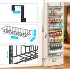 ElegantArray 8-Tier Pantry Door Oragnizer, Over The Door Pantry Organizer Rack - Image 3