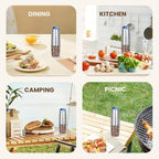 Rechargeable Electric Salt And Pepper Grinder Set, Automatic Gravity Electric - Image 7