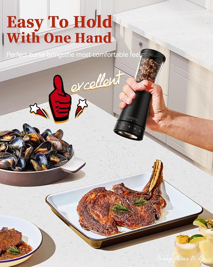 Electric Salt and Pepper Grinder Set - Image 3