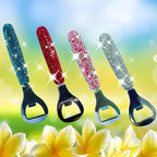 Handcrafted Pink Crystal Bling Beer Opener – Sparkle Diamond Bottle Openers - Image 5