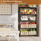 GIOTORENT 5-Wire Heavy-Duty Shelf, Standing Storage Shelves, Metal Shelving - Image 4