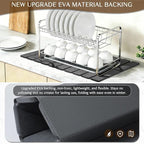 Large Stone Dish Drying Mat for Kitchen Counter, Thin & Light Quick Dry Stone - Image 4