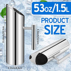 Funnymoom Stainless Steel Water Pitcher 53oz Modern Metal Pitcher - Image 2
