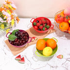 4 Pack Small Colander for Kitchen Mini Plastic Strainer Dish Safe for Veggies - Image 5