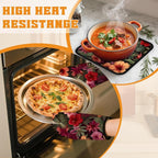Tropical Palm Leaf Oven Mitts and Pot Holders Set, Hibiscus Kitchen Oven Gloves - Image 6