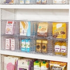 Vtopmart 4Pack Large Stackable Kitchen Pantry Storage Drawers, Acrylic Drawer - Image 4