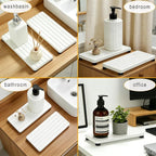 2PCS Stone Drying Tray, Water Absorbing Stone Tray - Image 8