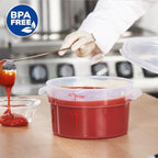 CURTA 2 Quart Translucent Round Food Storage Container - Image 3