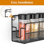 Wall Mounted Spice Rack Organizer, Pantry Door Organizer & Hanging Storage - Image 4